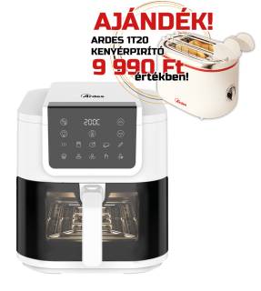 ARDES ARFRYA08LVW 8 literes Air Fryer forrólevegős sütő ajándék ARDES 1T20 kenyérpirítóval