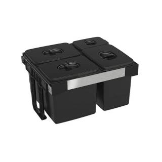 EKOTECH - Beépíthető hulladékgyűjtő FREE JAZZ 60 - 3x12 liter+1x5 liter